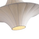 LÁMPARA DE TECHO COLGANTE TYVEK - META, 2xE27, MÁXIMO 15W, D500x350mm, BLANCO, ARTE ILLUMINA AVIRA