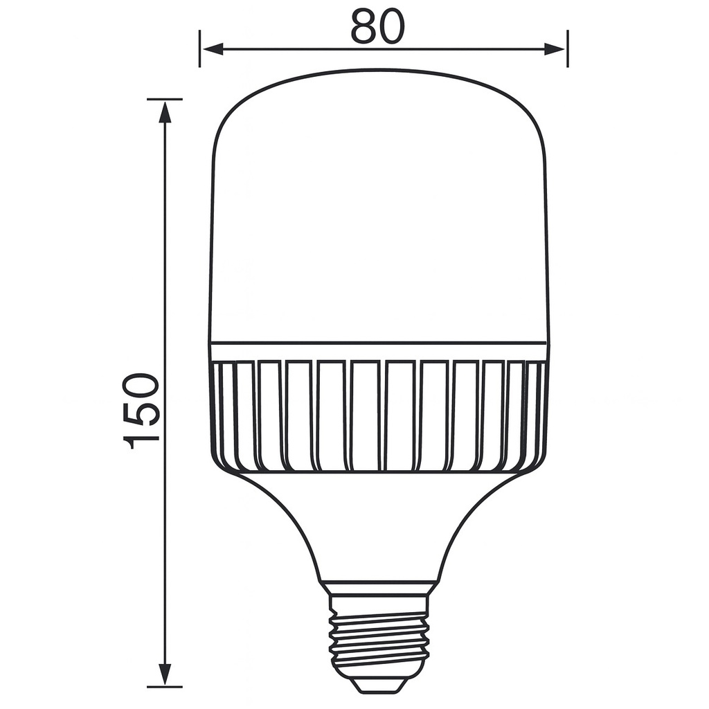 BOMBILLA "HAMMER" SMD T80 30W 3000lm E27 100-277V