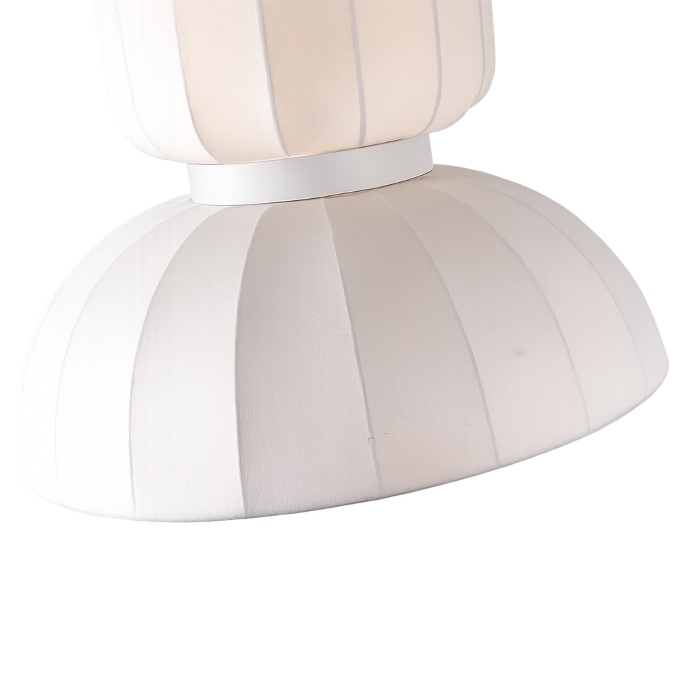 LÁMPARA DE TECHO COLGANTE TYVEK - METAL, 2xE27, MÁXIMO 15W, D460x680mm, BLANCO, ARTE ILLUMINA LICHNOS