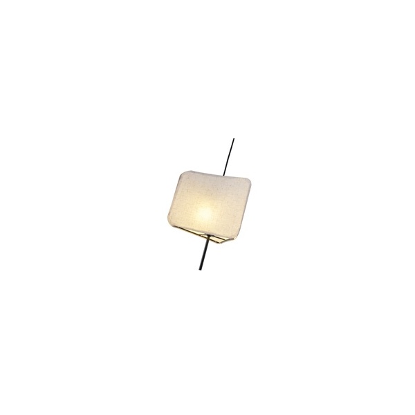 LÁMPARA COLGANTE DE TELA E14 MÁX. 8W Ø250ΧH900mm BEIGE ARTE ILLUMINA TOSCANY