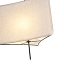 LÁMPARA DE TECHO COLGANTE DE TELA 1xΕ27 MÁX 60W Ø480xH900mm BEIGE ARTE ILLUMINA TOSCANY