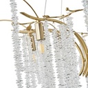 LÁMPARA DE TECHO COLGANTE METAL-VIDRIO TRANSPARENTE 8xE27 MAX 15W 720x740mm ARTE ILLUMINA DYNASTY
