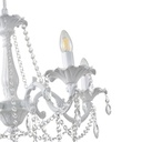 LÁMPARA DE TECHO COLGANTE ALUMINIO 5xE14 MAX 8W 1060x640mm CRISTAL TRANSPARENTE ARTE ILLUMINA JEWEL
