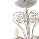 LÁMPARA COLGANTE METAL-VIDRIO TRANSPARENTE 6 LUCES 6xE27 MÁX. 15W 340x640mm ARTE ILLUMINA DUKE