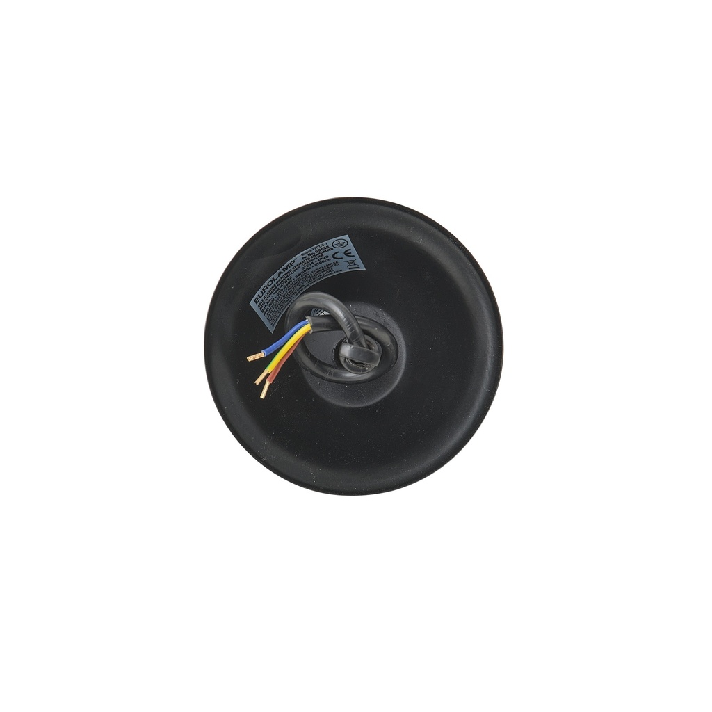LÁMPARA DE TECHO COLGANTE CRISTAL TRANSPARENTE 5xE27 MÁX. 15W 470x630mm NEGRO ARTE ILLUMINA VAULT