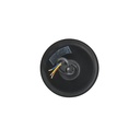 LÁMPARA DE TECHO COLGANTE CRISTAL TRANSPARENTE 5xE27 MÁX. 15W 470x630mm NEGRO ARTE ILLUMINA VAULT