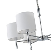 LÁMPARA DE TECHO COLGANTE METAL-TEJIDO 6xE27 MÁX 15W 400x690mm ARTE ILLUMINA COURT