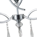 LÁMPARA DE TECHO COLGANTE METAL-TEJIDO 3xE27 MAX 15W MAX 40W 530x600mm CROMO ARTE ILLUMINA COUNTESS