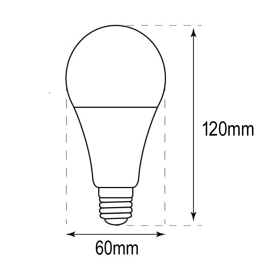 BOMBILLA ESTANDAR A60 15W 1521lm E27 175-250V PLUS