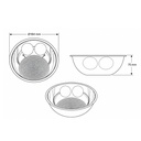 REFLECTOR DE RECAMBIO DOWNLIGHT Ø18,4cm ALUMINIO ALTO BRILLO