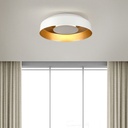 PLAFON DE TECHO LED 20W 1482lm 3000K D400x120mm BLANCO - DORADO ARTE ILLUMINA STIGMA