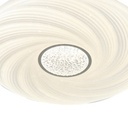 PLAFÓN DE TECHO PLÁSTICO LED 60W 5580lm 3000K 3CCT 3000-4000-6500K Ø480x75mm BLANCO ARTE ILLUMINA TRIANO