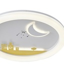 PLAFÓN DE TECHO PLÁSTICO LED 60W 5940lm 3CCT(3000-4000-6000K) Ø480mm BLANCO-AMARILLO ARTE ILLUMINA ALEGRE