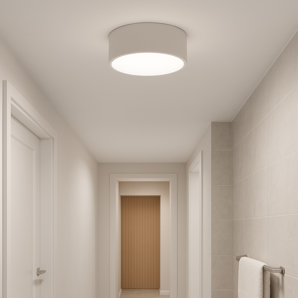 PLAFÓN DE TECHO ALUMINIO 16W 3CCT D140xH65 EUROLAMP