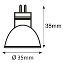 BOMBILLA LED SMD MR11 3W 36° 12V AC/DC EUROLAMP
