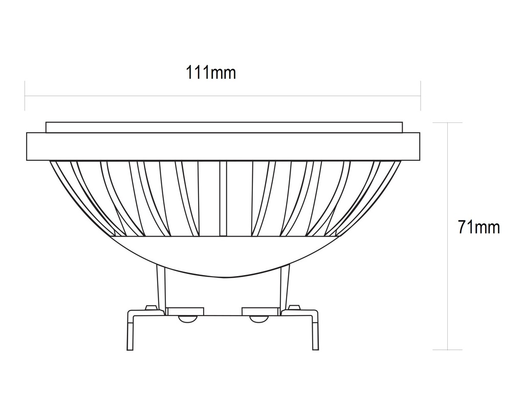 BOMBILLA AR111 G53 LED SMD 24º 12W 4000K 1200lm 12Vdc/ac