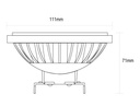 BOMBILLA AR111 G53 LED SMD 24º 12W 4000K 1200lm 12Vdc/ac