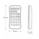CONTROL REMOTO RF PARA TIRAS LED DIGITALES PIXEL 1 ZONA