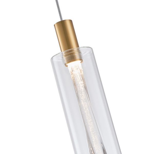 LÁMPARA COLGANTE CRISTAL 7,6W 780lm 3000K Ø90x1200mm ARTE ILLUMINA VIAL