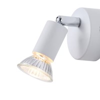 FOCO MÓVIL METALIZADO 1xGU10 MÁX. 7W 70x105mm GRIS ARTE ILLUMINA VORRAS