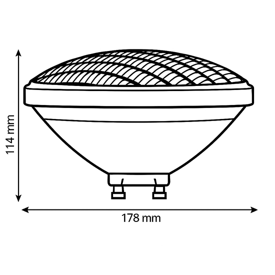 BOMBILLA DE PISCINA LED SMD PAR56 IP68 20W 12V AC/DC EUROLAMP