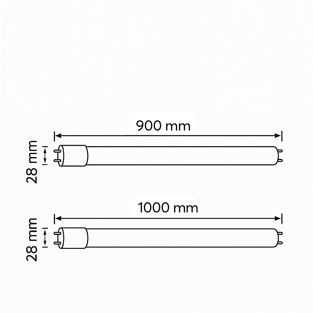 TUBO LED T8 "2 EN 1" 300° 175-250V AC "VALUE"