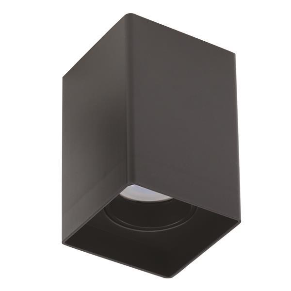 BASE DE TECHO "BASIS K" PLASTIK  GU10 80x80x125 NEGRO (OLD REF. E.145-25016)