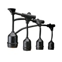 GUIRNALDA EXTERIOR 10m CON 10 PORTALAMPARAS E27, EXTENSIBLE