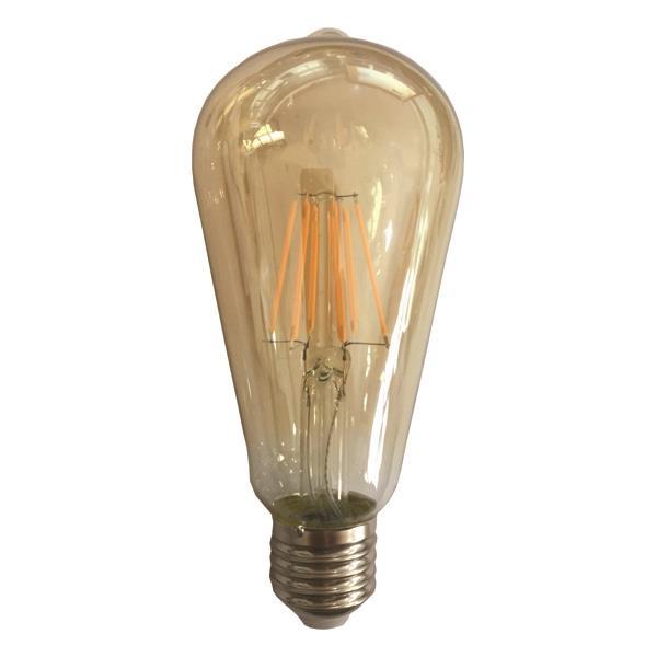 BOMBILLA LED ST64 FILAMENTO 10W E27 2400K 220-240V ORO VIDRIO REGULABLE EUROLAMP