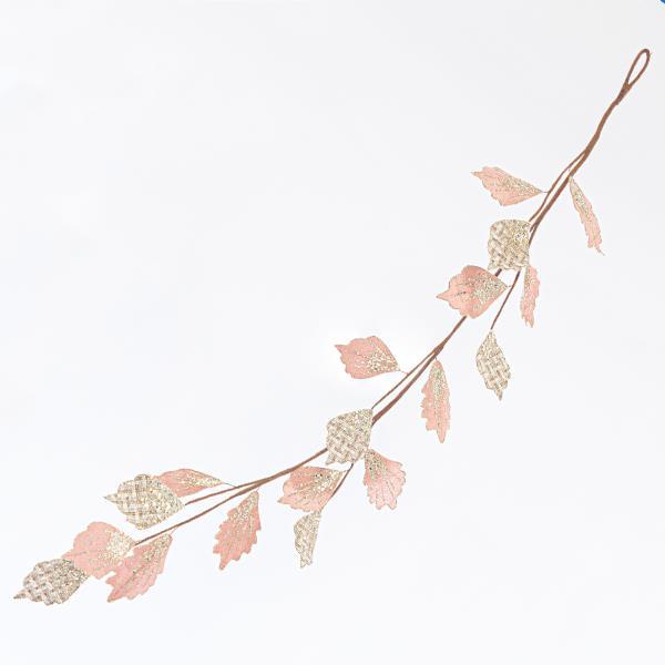 RAMA ROSA CON DETALLES CHAMPÁN, 120cm