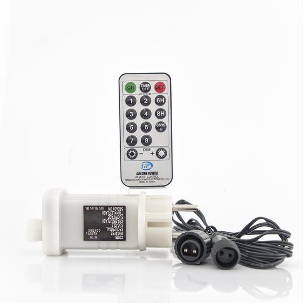 ADAPTADOR CON MULTIFUNCIÓN, 31V/12W, HASTA 1500 LED, MANDO A DISTANCIA (ON/OFF + TIMER + DIMMER), CABLE VERDE 3m, IP44