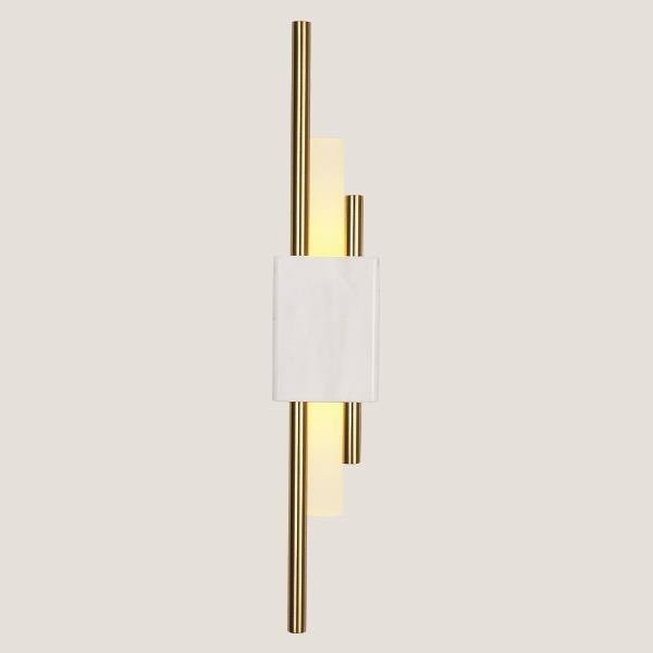 APLIQUE DE PARED 7W 10x9x45 BLANCO/ORO