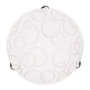 LUZ DE TECHO "LEIA" Ø40 2XΕ27 BLANCO/NIQUEL