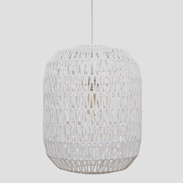 LUZ DE TECHO SIMPLE Ε27 MAX40W Ø40x49cm CUERDA BLANCA