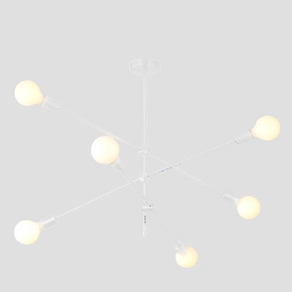 Plafones 6xΕ27 100x65 BLANCO