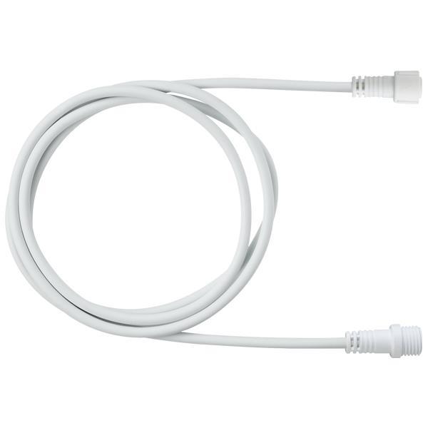 BRICOLAJE, HILO CAUCHO BLANCO CON CONECTOR 3m, IP65