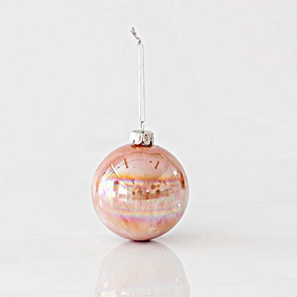 BOLA DE CRISTAL, ROSA, SET 4PCS, 8cm