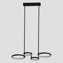 LUMINARIAS COLGANTES CUADRIPLES LED 41W 810x280x320 NEGRO