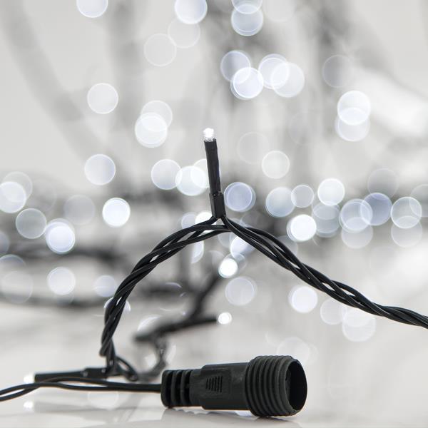 LINEA, 280 LED 3mm, 31V, MULTIFUNCION, CONECTOR HASTA 5, HILO VERDE, LED BLANCO, POR 7,5cm, SIN ADAPTADOR, IP44