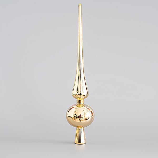 TOP ÁRBOL DE PLÁSTICO, CHAMPÁN, BRILLANTE, 28cm