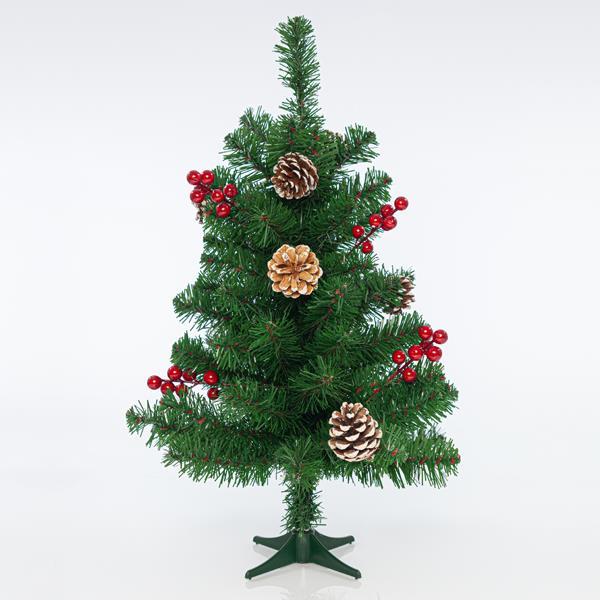 ÁRBOL PREDECORADO VERDE, 60cm