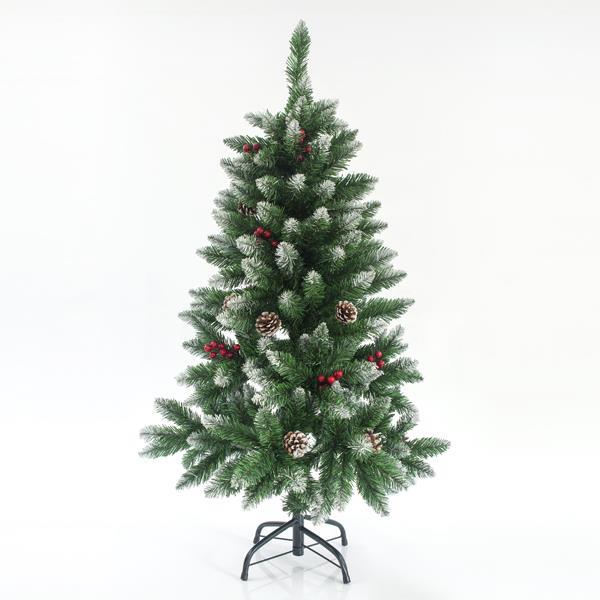 ÁRBOL NEVADO CON BAYAS, 120cm