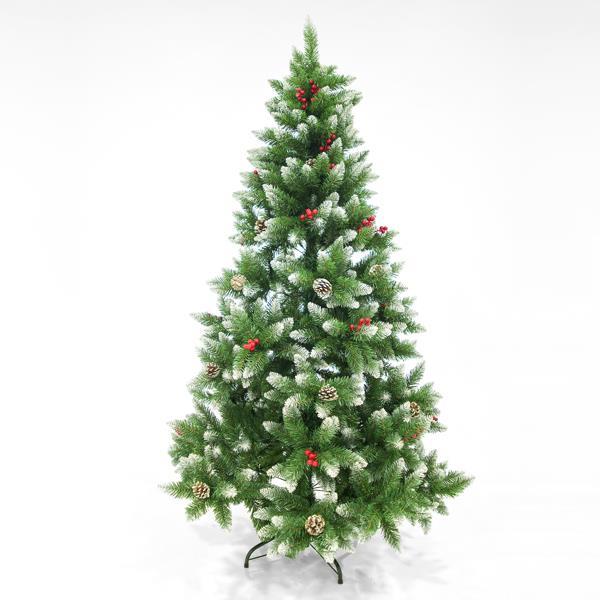 ÁRBOL NEVADO CON BAYAS, 2,40m