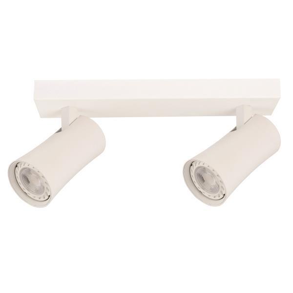 SPOT TECHO DOBLE GU10 S1901 BLANCO