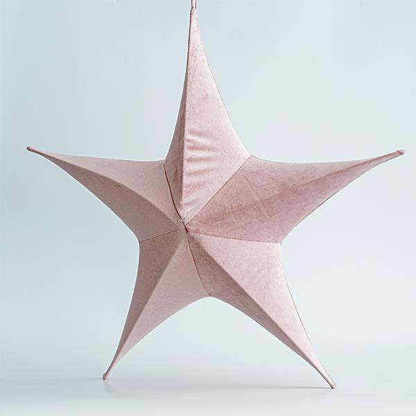 ESTRELLA DE TERCIOPELO, ROSA, 65cm