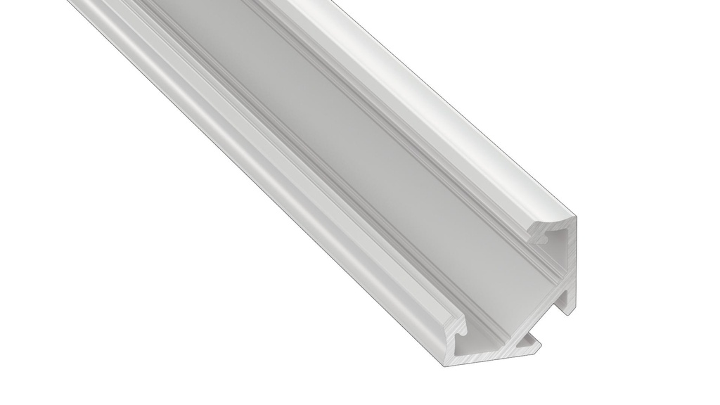 PERFIL LED DE ALUMINIO DE SUPERFICIE ESQUINA "C", PIEZA 2,02m