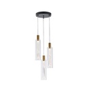 LÁMPARA COLGANTE CRISTAL 3 LUCES 21W 2500lm 3000K Ø250x1630mm ARTE ILLUMINA VIAL