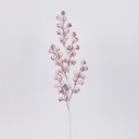 RAMA CON BAYA PERLA ROSA, 58cm