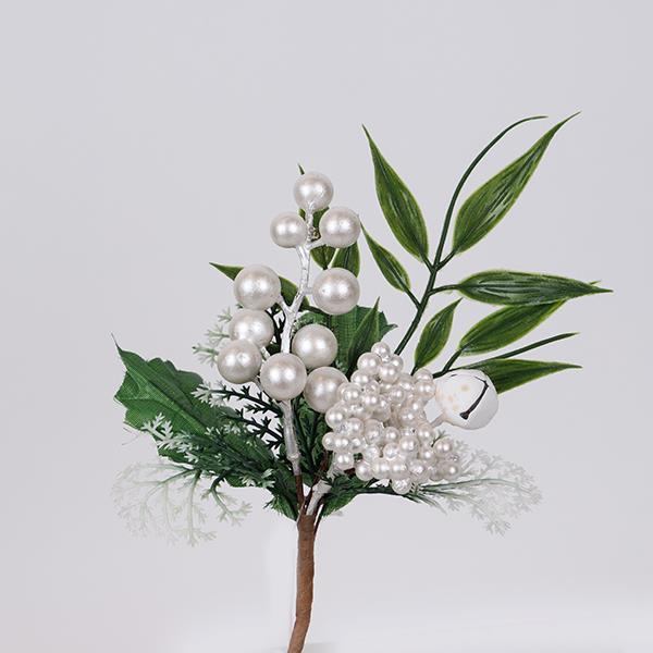 PICO CON BAYAS BLANCAS Y CAMPANILLA, 20cm