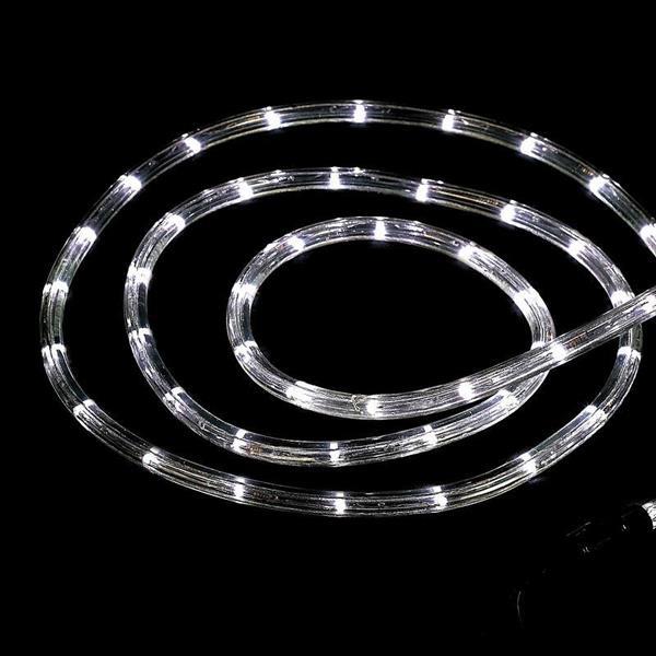 LUZ DE CUERDA LED 24V, PROTECCIÓN UV, CORTE CADA METRO, BIDIRECCIONAL, BLANCA, 50m, 36 LED/m, IP65
